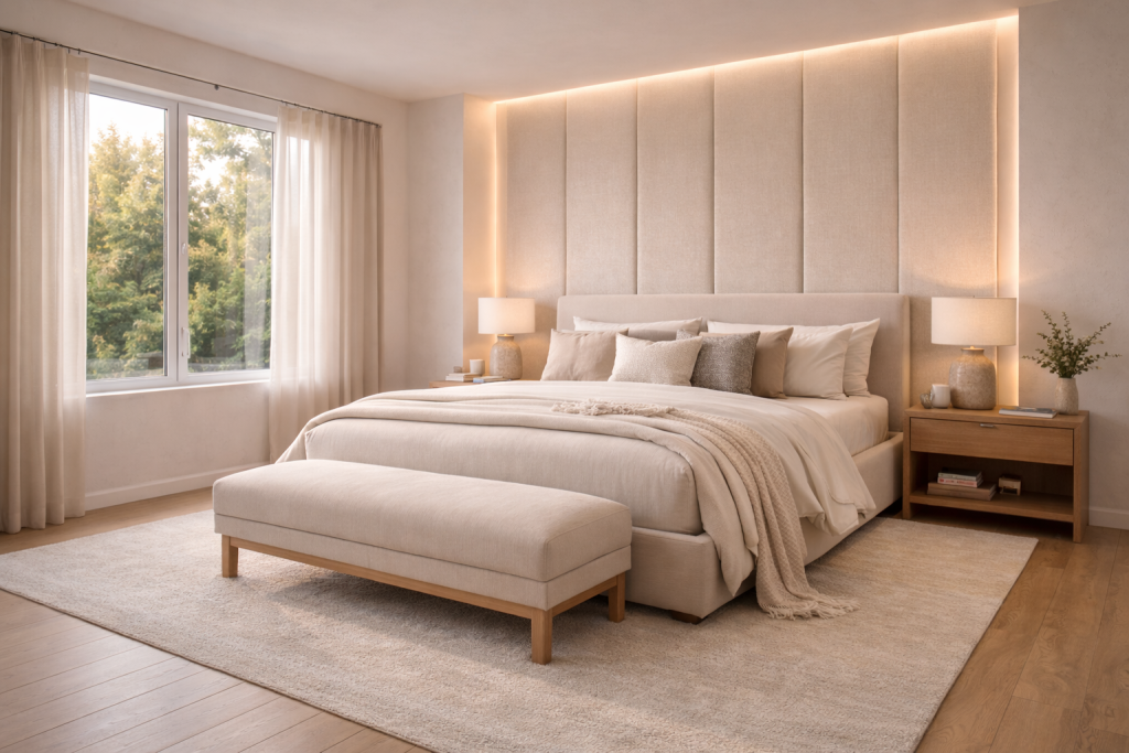 Master Bedroom – Calm Luxury Retreat